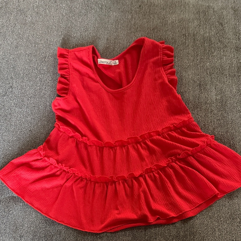Liberty Scarlet Ruffle Top - Picture 4 of 4